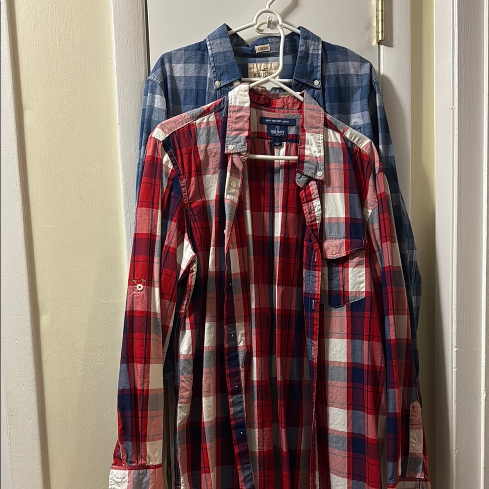 2 Casual Button Down Shirts!!